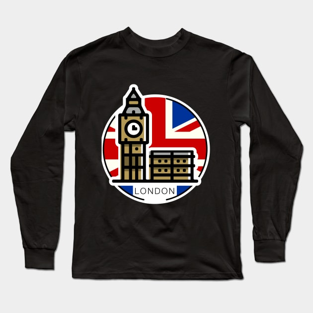 Around the world - London Long Sleeve T-Shirt by Lionti_design